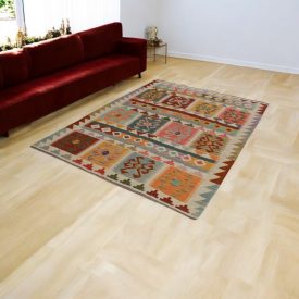 Chobi Kilim tapis 170x241 kelim laine tissé à la main