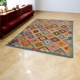 Chobi Kilim tapis 171x242 kelim laine tissé à la main