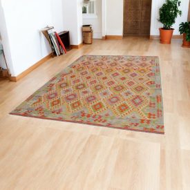 Tapis Kilim tissé main 203x299 Kilim laine Maimana