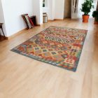 Tapis Kilim tissé main Chobi 202x286 Kilim afghan en laine