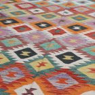 Tapis Kilim tissé main Chobi 202x286 Kilim afghan en laine