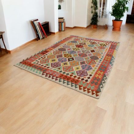 Tapis Kilim tissé main 202x295 Kilim laine Maimana
