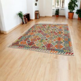   Tapis Kilim afghan Chobi 210x295 Kelim ethnique tissé à la main