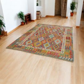 Tapis Kilim Chobi 195x304 Kilim afghan tissé à la main