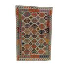 Tapis Kilim tissé main Chobi 204x293 Kilim afghan en laine