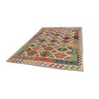 Tapis Kilim tissé main Chobi 204x293 Kilim afghan en laine