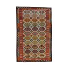 Kilim Chobi tapis 197x303 laine tissé main Afghan