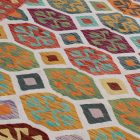 Kilim Chobi tapis 197x303 laine tissé main Afghan