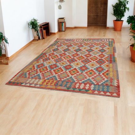 Kilim afghan Chobi 204x290 tapis Kelim tissé à la main