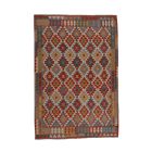 Kilim afghan Chobi 204x290 tapis Kelim tissé à la main