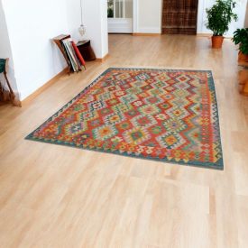 Tapis Kilim Chobi 208x306 Kilim afghan tissé à la main