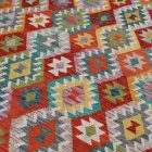 Kilim afghan Chobi 204x290 tapis Kelim tissé à la main