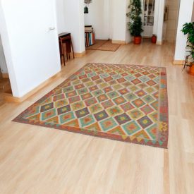 Tapis Kilim Chobi 208x306 Kilim afghan tissé à la main