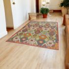 Tapis Kilim tissé main Chobi 202x291 Kilim afghan en laine