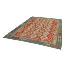 Kilim afghan Chobi 207x292 tapis Kelim tissé à la main