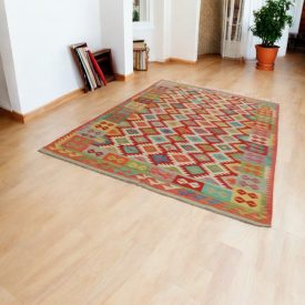   Tapis Kilim afghan Chobi 201x298 Kelim ethnique tissé à la main