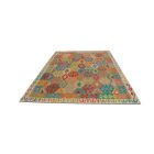 Kilim afghan Chobi 205x295 tapis Kelim tissé à la main