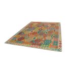 Kilim afghan Chobi 205x295 tapis Kelim tissé à la main