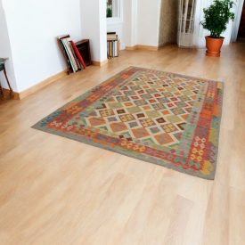 Tapis Kilim Chobi 203x297 Kilim afghan tissé à la main