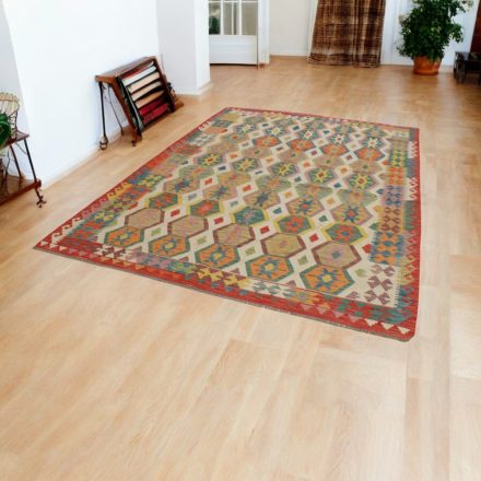 Tapis Kilim tissé main Chobi 212x294 Kilim afghan en laine