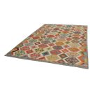 Tapis Kilim ethnique Chobi 204x304 Tapis Kilim tissé à la main