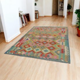 Tapis Kilim en laine Chobi 203x298 Kilim afghan tissé main