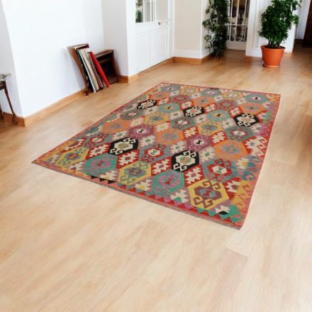 Kilim afghan Chobi 252x301 tapis Kelim tissé à la main