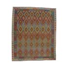 Kilim afghan Chobi 252x301 tapis Kelim tissé à la main