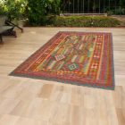 Tapis Kilim en laine Chobi 204x294 Kilim afghan tissé main