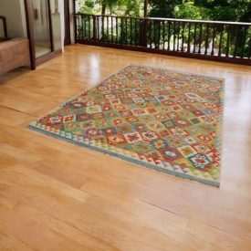 Tapis Kilim ethnique Chobi 202x297 Tapis Kilim tissé à la main