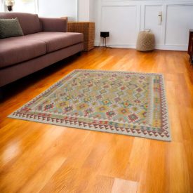 Chobi Kilim Tapis de couloir 89x293 kelim laine tissé à la main
