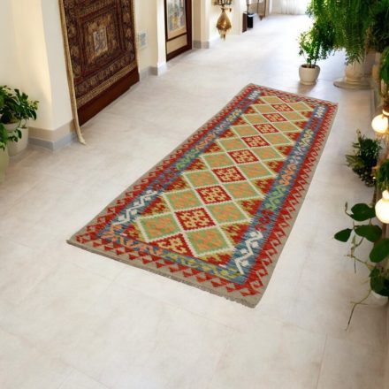 Kilim Chobi tapis 88x298 laine tissé main Afghan