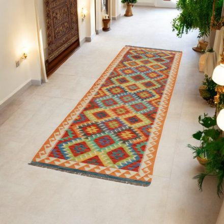 Tapis de course kilim Chobi 82x292 Kilim afghan tissé à la main