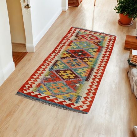Tapis Kilim tissé main 64x190 Kilim laine Maimana