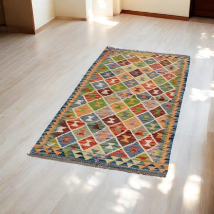 Tapis de course kilim Chobi 81x185 Kilim afghan tissé à la main