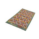 Tapis de couloir Kilim tapis Chobi 80x192 Kelim ethnique tissé à la main