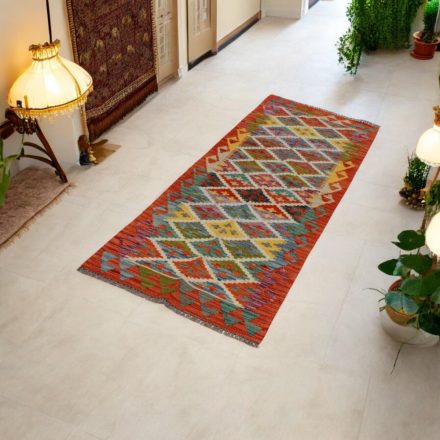 Tapis Kilim tissé main 66x202 Kilim laine Maimana