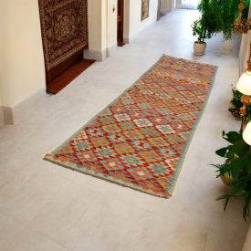 Maimana tapis kilim coureur 88x295 Kilim afghan tissé main