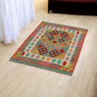 Kilim afghan Chobi 86x122 tapis Kelim tissé à la main