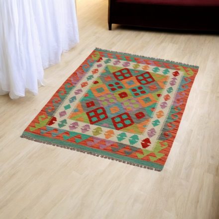 Kilim afghan Chobi 86x122 tapis Kelim tissé à la main