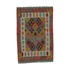 Kilim afghan Chobi 86x122 tapis Kelim tissé à la main