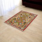 Kilim afghan Chobi 86x122 tapis Kelim tissé à la main