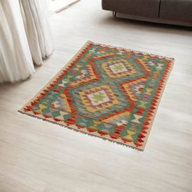 Tapis Kilim en laine Chobi 83x119 Kilim afghan tissé main