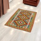 Tapis Kilim tissé main 84x125 Kilim laine Maimana