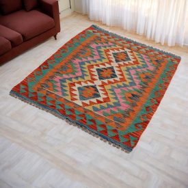 Tapis Kilim en laine Chobi 79x118 Kilim afghan tissé main