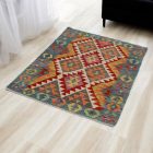 Tapis Kilim ethnique Chobi 88x122 Tapis Kilim tissé à la main