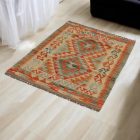 Kilim afghan Chobi 82x114 tapis Kelim tissé à la main