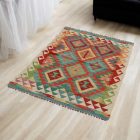 Tapis Kilim afghan Chobi 80x124 Kelim ethnique tissé à la main