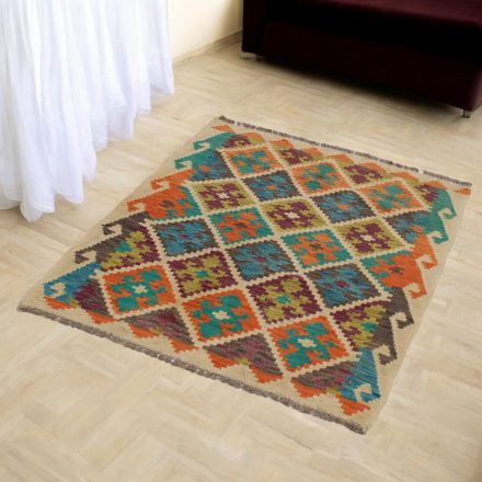 Tapis Kilim tissé main Chobi 85x109 Kilim afghan en laine