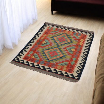 Tapis Kilim ethnique Chobi 78x115 Tapis Kilim tissé à la main